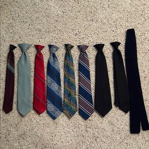 Classic Men's Tie Set - Red, Blue, and Black